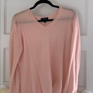 Pink 100% cashmere sweater